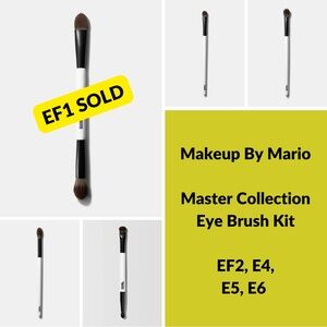 Makeup By Mario Master Collection Eye Brush Kit (EF2 E4 E5 & E6) NEW